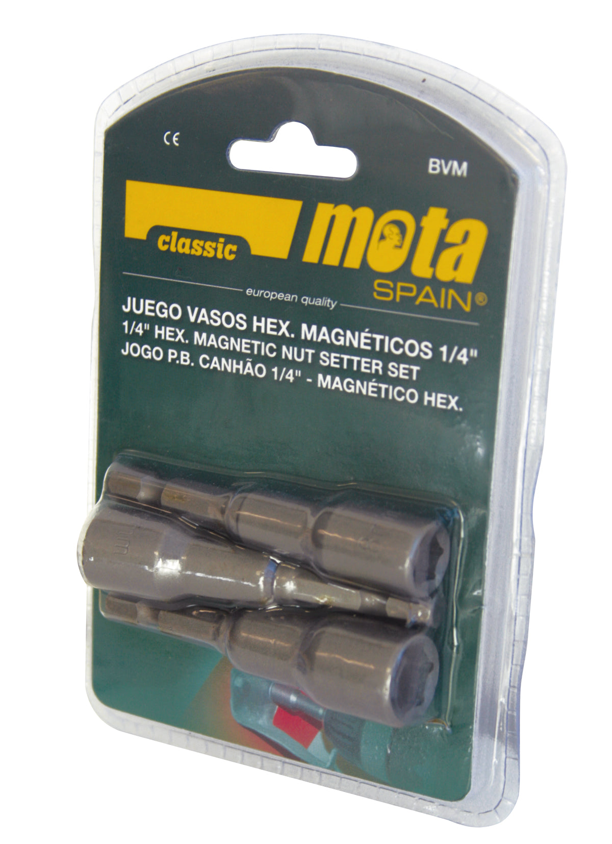 ¼ Magnetic Nutsetter set – 3 pcs BVM