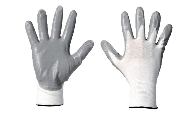 NYLON GLOVES WITH NITRILE GS206