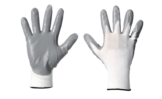NYLON GLOVES WITH NITRILE GS206