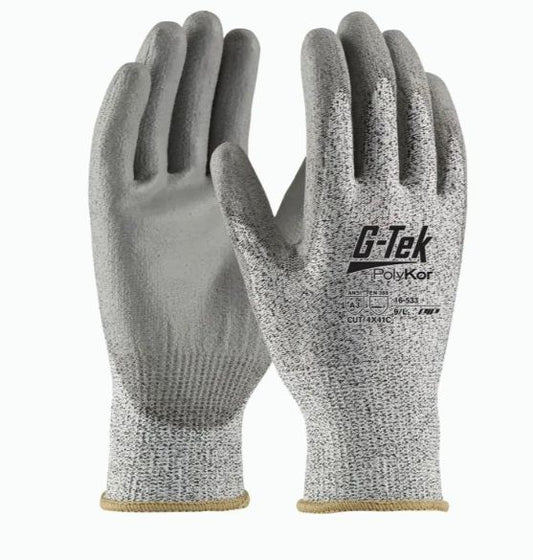 G-Tek Polykor Gloves Anticut Grey
