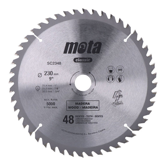 Carbide Tipped Saw Blades 230 (48 teeth for wood) SC2348
