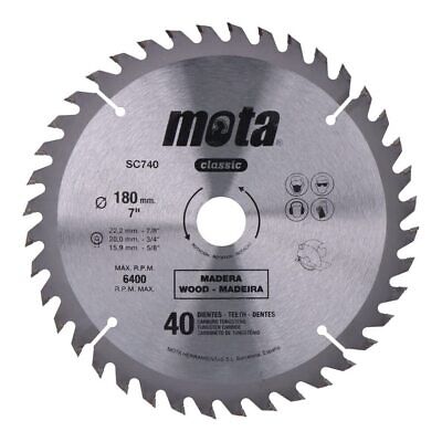 Carbide Tipped Saw Blades 180 (40 teeth for wood) SC740
